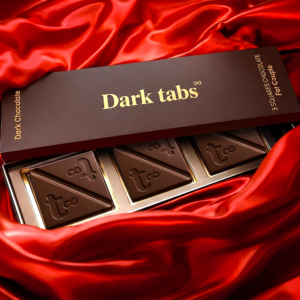 Dark Tabs Chocolate for Couples | Tabs Mood Uplifting Chocolate for Romance Men & Women Bar